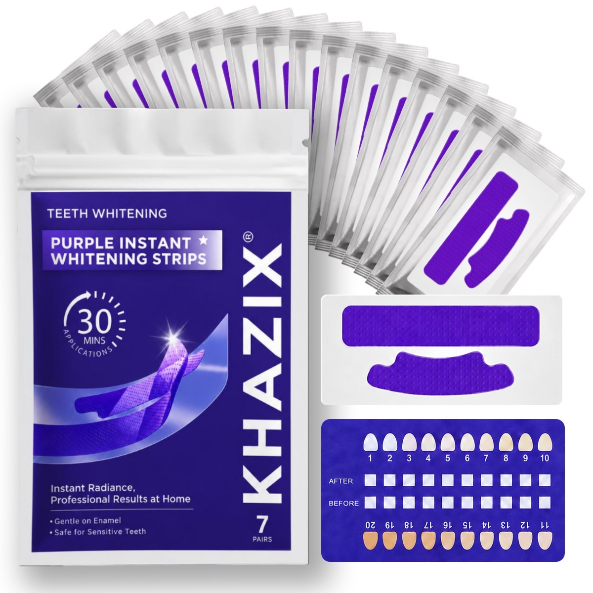 Teeth Whitening Street - 1/7 Paia di Strisce Sbiancanti per