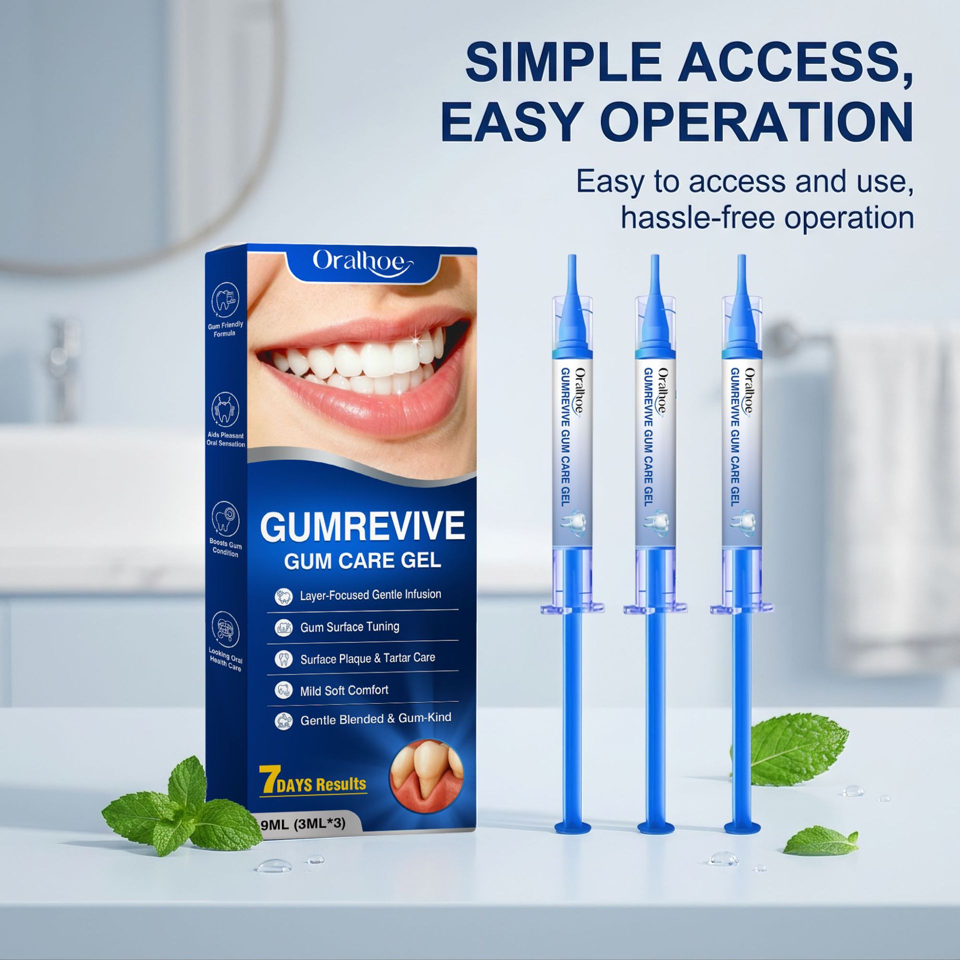 Teeth Whitening Home Kit - Kit di 3 Siringhe di Gel