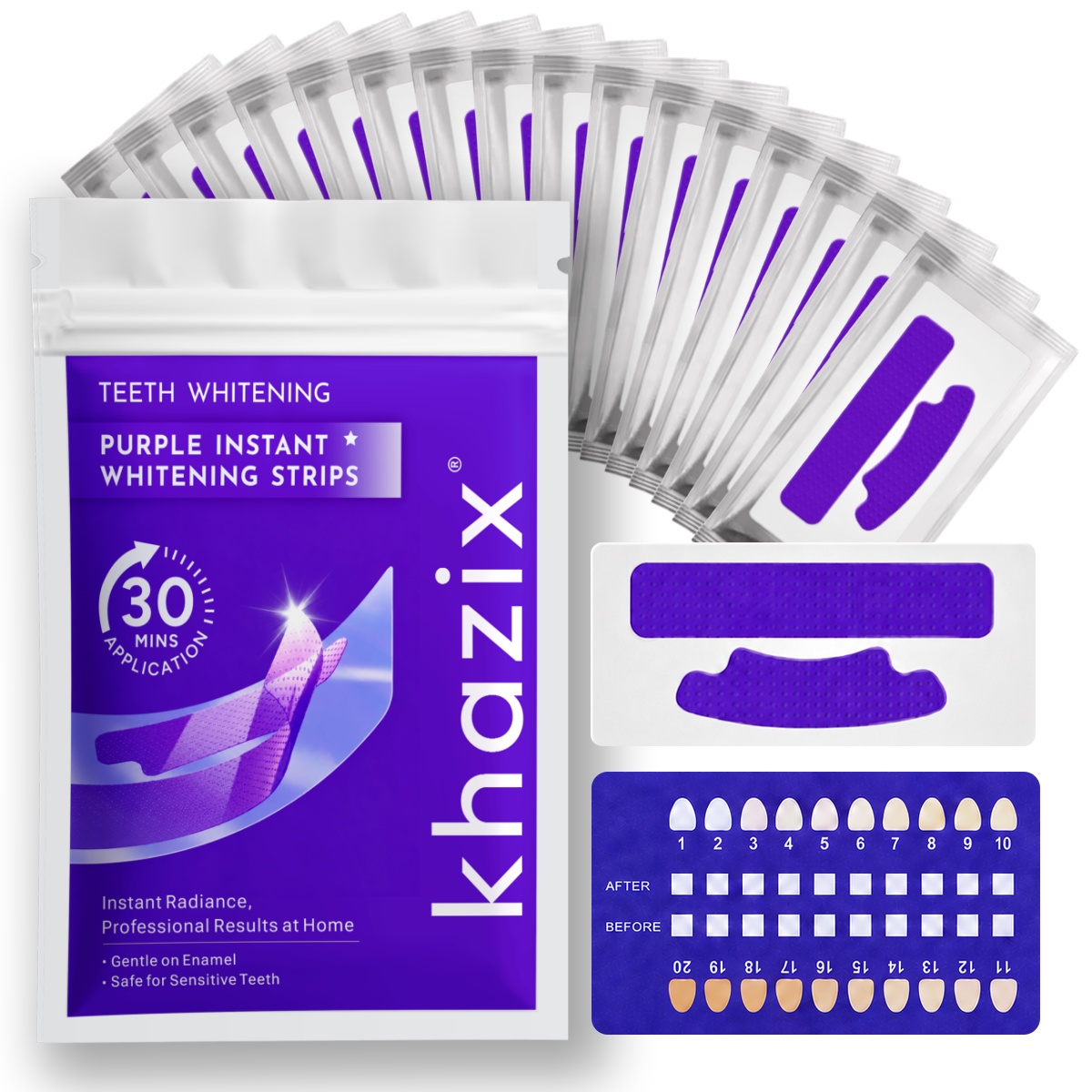 Teeth Whitening Street - 1/7 paia di strisce sbiancanti per