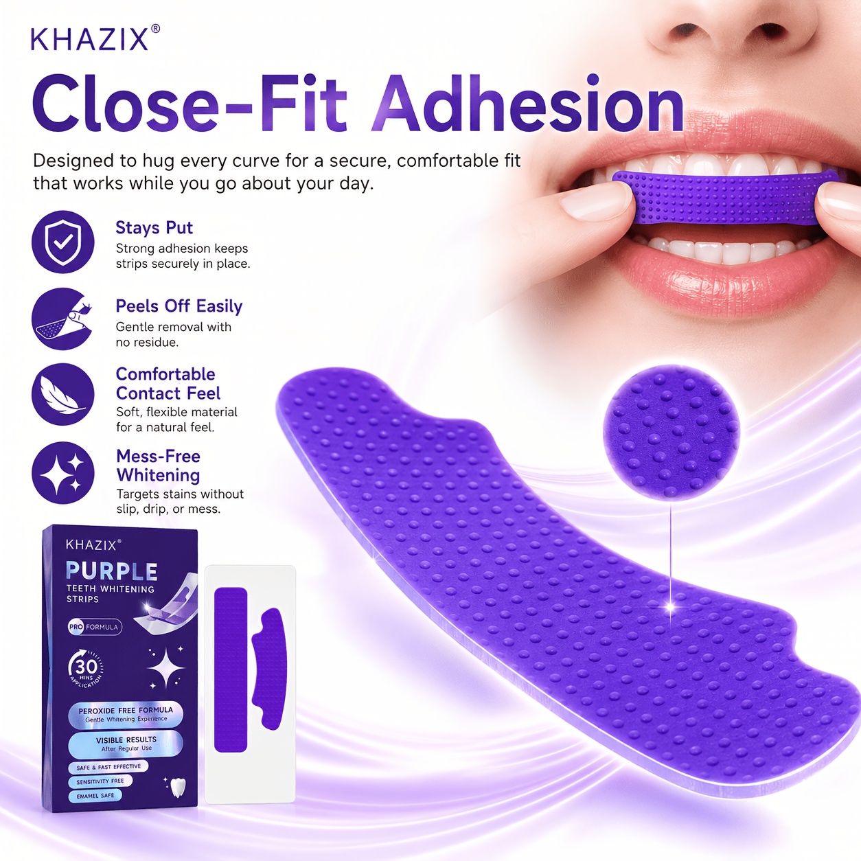 1/10 paia di strisce viola per - Teeth Whitening Street recensione e prezzo