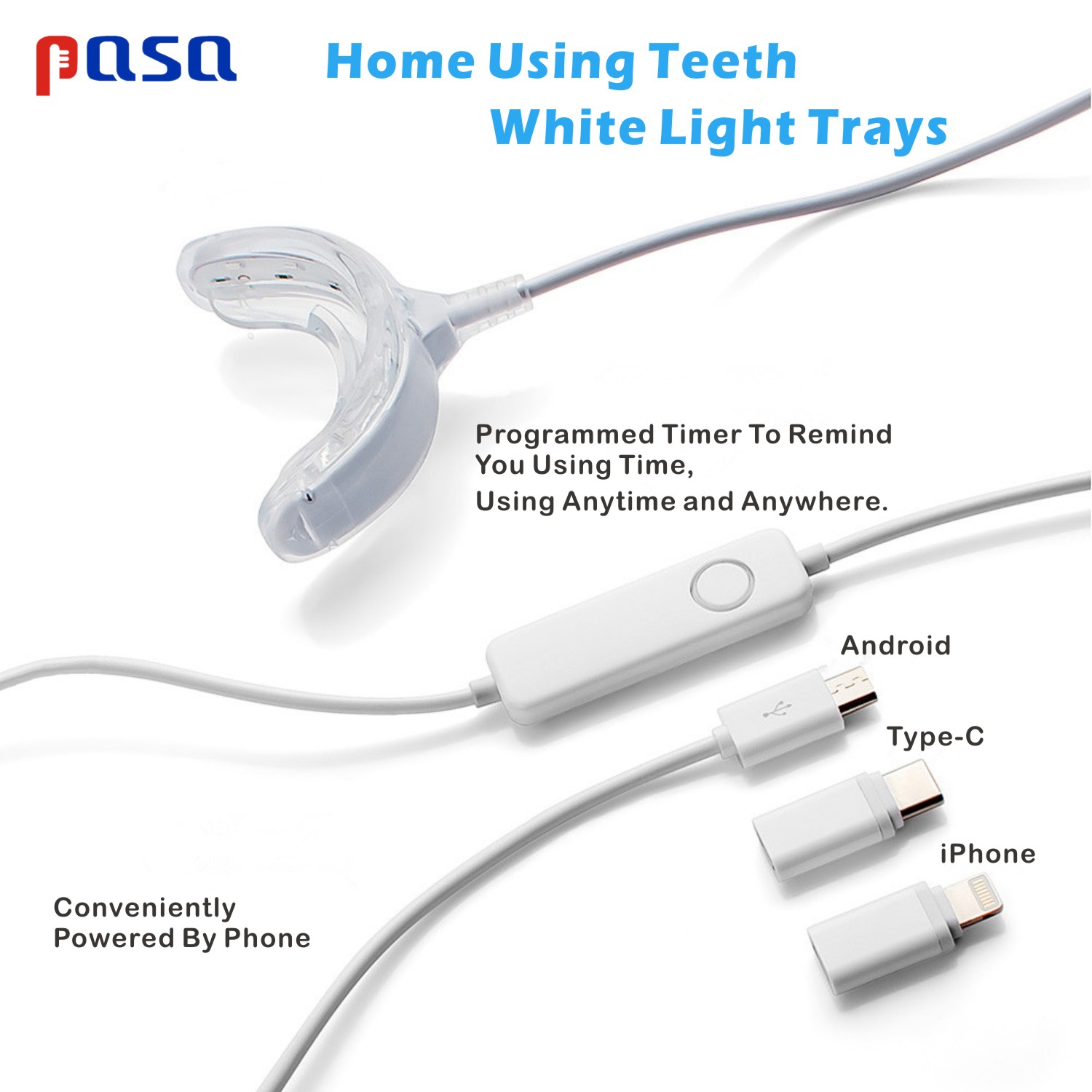 Kit Portatile LED a Luce Blu F - Teeth Whitening Home Kit recensione e prezzo