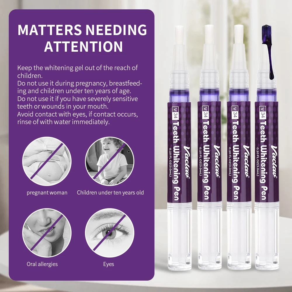 Vaclav V34 Penna gel sbiancant - Teeth Whitening Gels Used By Dentists recensione e prezzo