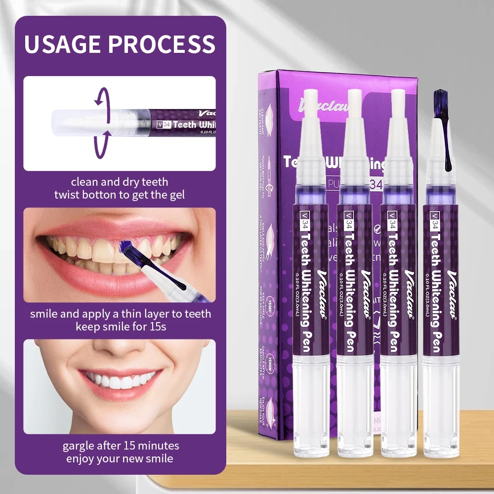 Vaclav V34 Penna gel sbiancant - Teeth Whitening Gels Used By Dentists recensione e prezzo